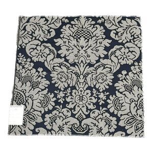 Schumacher Fabric Sample Provence Damask Onyx 100% Cotton 27” X 26” Vintage
